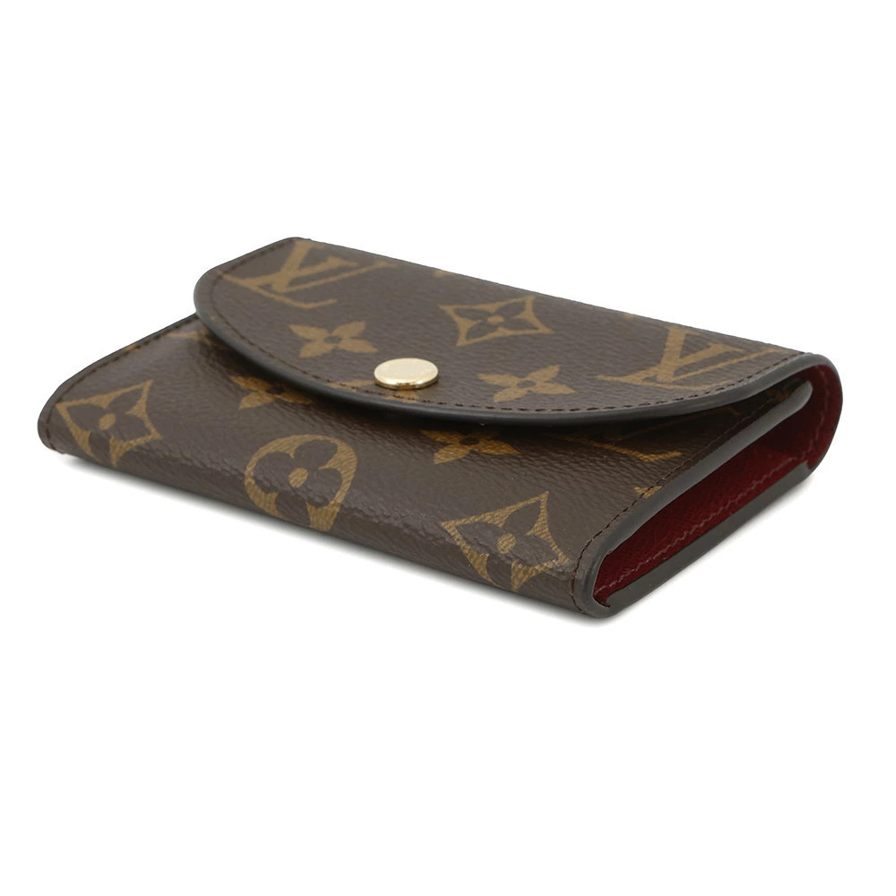 Louis Vuitton coin Monogram Rosalie WALLET Wallet Portemonnaie case Brown